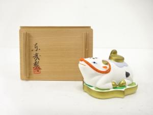 東哉製　干支　丑　香合